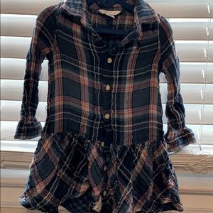 Plaid cotton shirtdress & Bloomer
